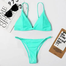 Load image into Gallery viewer, Elegant Woman Modern Bikini Micro Women Swimsuit Tie Mini Bikinis Set Women Swimwear Female Bathing Suit