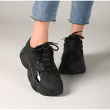 Load image into Gallery viewer, Elegant Women's Sneakers Lace Up Thick Platform Casual Shoes Leather Comfortable Walking Footwear Fashion New Lightweight Casual Everyday Walking Fashion Sneakers