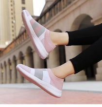 Load image into Gallery viewer, Elegant Women Shoes Espadrilles Knitted Sneakers Women New Flat Shoes Mix Color Casual Walking Shoes Slip-on Sock Shoe Lady Girls Running Shoes Mesh Air Mesh Womens Espadrilles