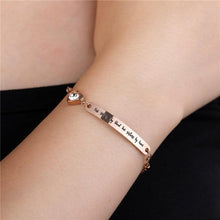 Load image into Gallery viewer, Elegant Women Stainless Steel Best Friends Bracelet Bangle Friend Jewelry Friendship Gift Cute Message Sisters Stainless Steel Cuff Bangle Gifts For Teen Girls Daughter Sister Best Friend