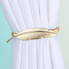 Load image into Gallery viewer, Elk Feather Elastically Stretchable Curtain Clip Decor Curtains Holders Tieback Buckle For Home Decoration Accessories Modern Simple Style Curtain Tie Backs Stretchy Wire Rope Curtain Straps For Home Decor