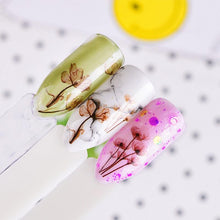 Load image into Gallery viewer, Embossed 3D Nail Stickers Blooming Flower 3D Nail Art Stickers Decals Adhesive Manicure Nail Art Tips Decoration Adhesive Abstract Face Curve Graffiti Nail Design for Acrylic Nail Supplies Designer Nail Decorations for Women Girls Kids
