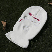 Load image into Gallery viewer, Embroidery Three-hole Balaclava Knit Hat Army Tactical CS Winter Ski Riding Mask Beanie Prom Party Mask Warm Mask Three 3 Hole Balaclava Knit Hat Ski Mask 3-Hole Knit Hat Full Face Cover Balaclava Hats Funny Party Embroidery Beanies Caps