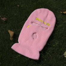 Load image into Gallery viewer, Embroidery Three-hole Balaclava Knit Hat Army Tactical CS Winter Ski Riding Mask Beanie Prom Party Mask Warm Mask Three 3 Hole Balaclava Knit Hat Ski Mask 3-Hole Knit Hat Full Face Cover Balaclava Hats Funny Party Embroidery Beanies Caps