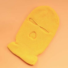 Load image into Gallery viewer, Embroidery Three-hole Balaclava Knit Hat Army Tactical CS Winter Ski Riding Mask Beanie Prom Party Mask Warm Mask Three 3 Hole Balaclava Knit Hat Ski Mask 3-Hole Knit Hat Full Face Cover Balaclava Hats Funny Party Embroidery Beanies Caps