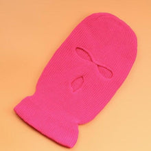 Load image into Gallery viewer, Embroidery Three-hole Balaclava Knit Hat Army Tactical CS Winter Ski Riding Mask Beanie Prom Party Mask Warm Mask Three 3 Hole Balaclava Knit Hat Ski Mask 3-Hole Knit Hat Full Face Cover Balaclava Hats Funny Party Embroidery Beanies Caps
