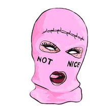 Load image into Gallery viewer, Embroidery Three-hole Balaclava Knit Hat Army Tactical CS Winter Ski Riding Mask Beanie Prom Party Mask Warm Mask Three 3 Hole Balaclava Knit Hat Ski Mask 3-Hole Knit Hat Full Face Cover Balaclava Hats Funny Party Embroidery Beanies Caps