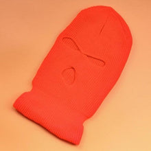 Load image into Gallery viewer, Embroidery Three-hole Balaclava Knit Hat Army Tactical CS Winter Ski Riding Mask Beanie Prom Party Mask Warm Mask Three 3 Hole Balaclava Knit Hat Ski Mask 3-Hole Knit Hat Full Face Cover Balaclava Hats Funny Party Embroidery Beanies Caps