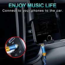 Load image into Gallery viewer, Gold Plated 3.5mm Audio Aux Cable For Car Headphone Speaker Mobile Phone