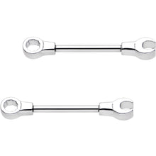 Load image into Gallery viewer, 14G 13mm Combo Wrench Barbell Nipple Ring Set