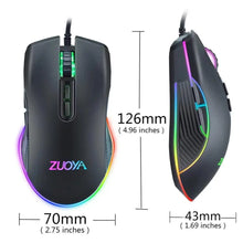 Load image into Gallery viewer, Ergonomic Design Wired RGB Professional Gaming Mouse Optical Gamer Mice Adjustable DPI Mouse With Backlight For Computer