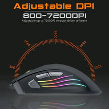 Load image into Gallery viewer, Ergonomic Design Wired RGB Professional Gaming Mouse Optical Gamer Mice Adjustable DPI Mouse With Backlight For Computer