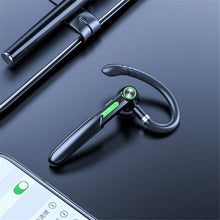 Load image into Gallery viewer, Ergonomic Single Lightweight Bluetooth Earphones Handsfree Wireless Headphones Business Driving Headset Outdoor Sports Volume Control Earphone Fingerprint Design Over Ear Earphone