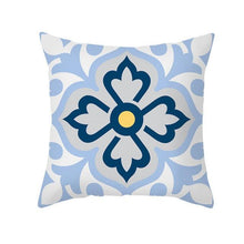 Load image into Gallery viewer, Ethnic Floral Patterns Sofa Cushion Cases Nordic Geometric Simple Blue Modern Decorative Throw Pillow Case Cushion Case For Room Bedroom Pillows Case Bohemian Decor Home Pillows 45x45CM