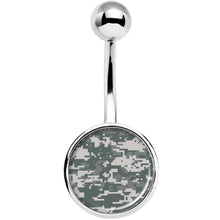 Load image into Gallery viewer, Digital Camo Print Belly Ring