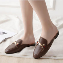 Load image into Gallery viewer, Exquisite Woman Slides Outdoor Platform Slippers Square Ladies Mules Slip On Comfortable Pointed Toe Womens Loafers Women's Flats Mules Loafers Shoes For Women