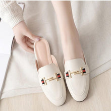 Load image into Gallery viewer, Exquisite Woman Slides Outdoor Platform Slippers Square Ladies Mules Slip On Comfortable Pointed Toe Womens Loafers Women's Flats Mules Loafers Shoes For Women