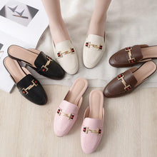 Load image into Gallery viewer, Exquisite Woman Slides Outdoor Platform Slippers Square Ladies Mules Slip On Comfortable Pointed Toe Womens Loafers Women's Flats Mules Loafers Shoes For Women