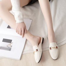 Load image into Gallery viewer, Exquisite Woman Slides Outdoor Platform Slippers Square Ladies Mules Slip On Comfortable Pointed Toe Womens Loafers Women's Flats Mules Loafers Shoes For Women