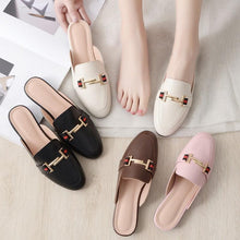 Load image into Gallery viewer, Exquisite Woman Slides Outdoor Platform Slippers Square Ladies Mules Slip On Comfortable Pointed Toe Womens Loafers Women's Flats Mules Loafers Shoes For Women