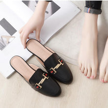 Load image into Gallery viewer, Exquisite Woman Slides Outdoor Platform Slippers Square Ladies Mules Slip On Comfortable Pointed Toe Womens Loafers Women's Flats Mules Loafers Shoes For Women