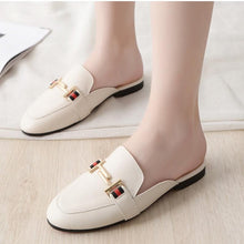 Load image into Gallery viewer, Exquisite Woman Slides Outdoor Platform Slippers Square Ladies Mules Slip On Comfortable Pointed Toe Womens Loafers Women's Flats Mules Loafers Shoes For Women