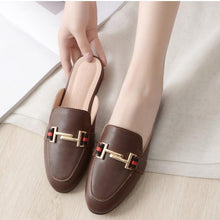 Load image into Gallery viewer, Exquisite Woman Slides Outdoor Platform Slippers Square Ladies Mules Slip On Comfortable Pointed Toe Womens Loafers Women's Flats Mules Loafers Shoes For Women