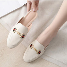 Load image into Gallery viewer, Exquisite Woman Slides Outdoor Platform Slippers Square Ladies Mules Slip On Comfortable Pointed Toe Womens Loafers Women's Flats Mules Loafers Shoes For Women