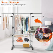 Load image into Gallery viewer, Extendable Garment Hanging Rack