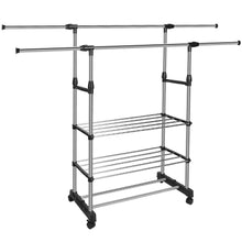 Load image into Gallery viewer, Extendable Garment Hanging Rack