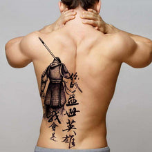Load image into Gallery viewer, Extra Large Back Temporary Lion Tatoo Sticker Waterproof Black Luxury Big Modern Design For Mens