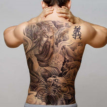 Load image into Gallery viewer, Extra Large Back Temporary Lion Tatoo Sticker Waterproof Black Luxury Big Modern Design For Mens