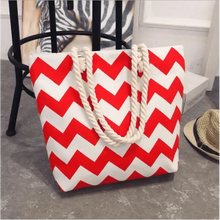 Load image into Gallery viewer, Eye-Catching Fashionable Folding Women Big Size Handbag Ladies Casual Flower Printing Canvas Graffiti Shoulder Bag