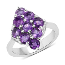 Load image into Gallery viewer, 2.16 Carat Genuine Amethyst .925 Sterling Silver Ring