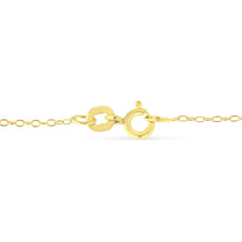 Load image into Gallery viewer, Yellow Color Plated Sterling Silver Diamond Station Necklace (1/2 cttw, K-L Color, I2-I3 Clarity)