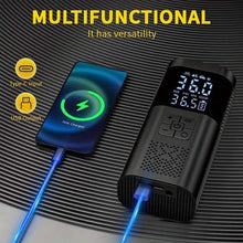 Load image into Gallery viewer, Portable Electric Tire Inflator – 150PSI Air Compressor with Digital Gauge & LED Light