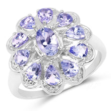 Load image into Gallery viewer, 1.84 Carat Genuine Tanzanite .925 Sterling Silver Ring