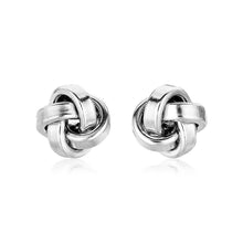 Load image into Gallery viewer, Sterling Silver Polished Love Knot Earrings