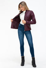 Load image into Gallery viewer, Women Warm Sleek Dual-Zipper Layered Jacket with Cozy Fuzzy Hood Urban Chic & Comfortable Jacket