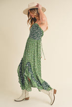 Load image into Gallery viewer, Ditsy Floral Ruffled Hem Maxi Cami Dress For Women –Romantic Floral Print, Flowy Maxi Length, Feminine & Elegant Design for Casual & Special Occasions