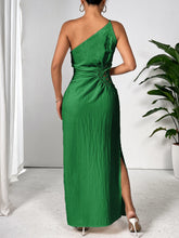 Load image into Gallery viewer, One Shoulder Sleeveless Maxi Dress Elegant & Sophisticated Evening Wear Women Luxury Party Dress