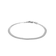 Load image into Gallery viewer, 14k White Gold Super Flex Herringbone Bracelet (2.80 mm)
