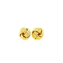 Load image into Gallery viewer, Love Knot Post Earrings in 14k Yellow Gold