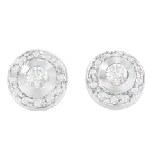 Load image into Gallery viewer, 14K White Gold 1/3 cttw Round Cut Diamond Earrings (H-I, SI2-I1)