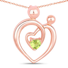 Load image into Gallery viewer, 0.25 Carat Genuine Peridot .925 Sterling Silver Pendant
