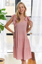 Load image into Gallery viewer, New Summer V-Neck Tie Shoulder Dress For Women โ Chic, Versatile, Adjustable Fit, Modern, Flattering Dress for Any Occasion