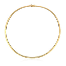 Load image into Gallery viewer, 14k Yellow Gold Classic Omega Style Chain (6 mm)