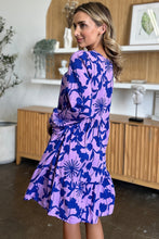Load image into Gallery viewer, Double Take Full Size Printed Ruffle Hem Dress with Pocket Stylish & Functional Women Dress