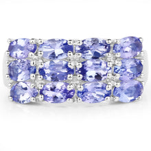 Load image into Gallery viewer, 3.00 Carat Genuine Tanzanite .925 Sterling Silver Ring