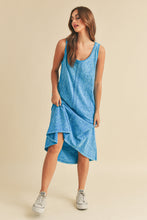 Load image into Gallery viewer, High-Low Hem Scoop Neck Midi Comfortable Tank Dress For Women Modern Chic, Versatile Design with Trendy High-Low Hem, Perfect for Casual & Elevated Looks